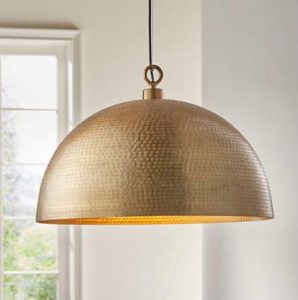 Dome brass lamp