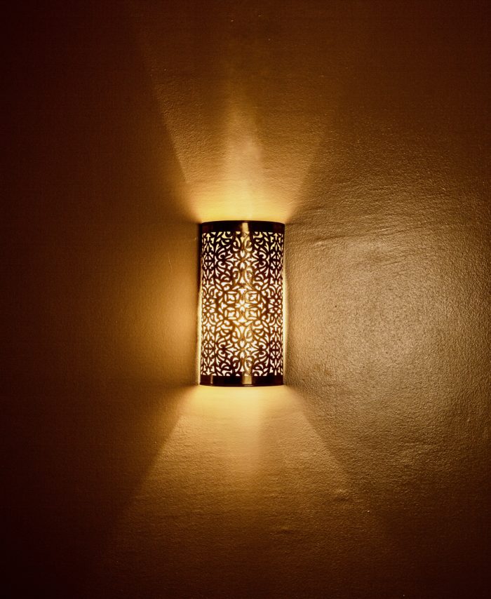 Set Of 2 Moroccan Handmade Brass Wall Lights Fixture Moroccan Sconces Lamps