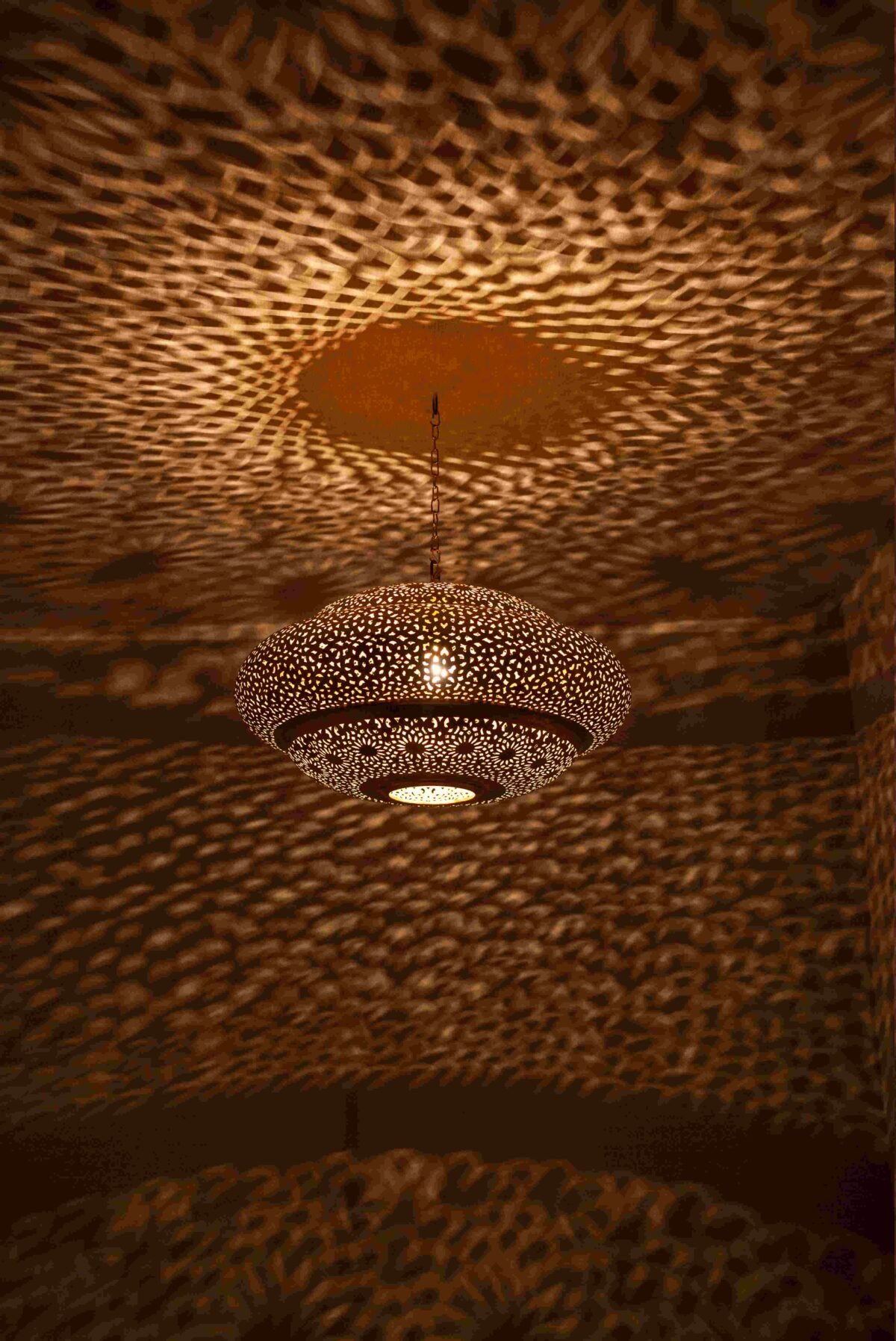 Moroccan Brass ceiling lamp