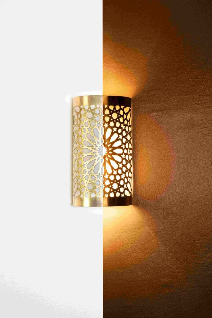 Set Of 2, Moroccan Wall Lamps Handmade